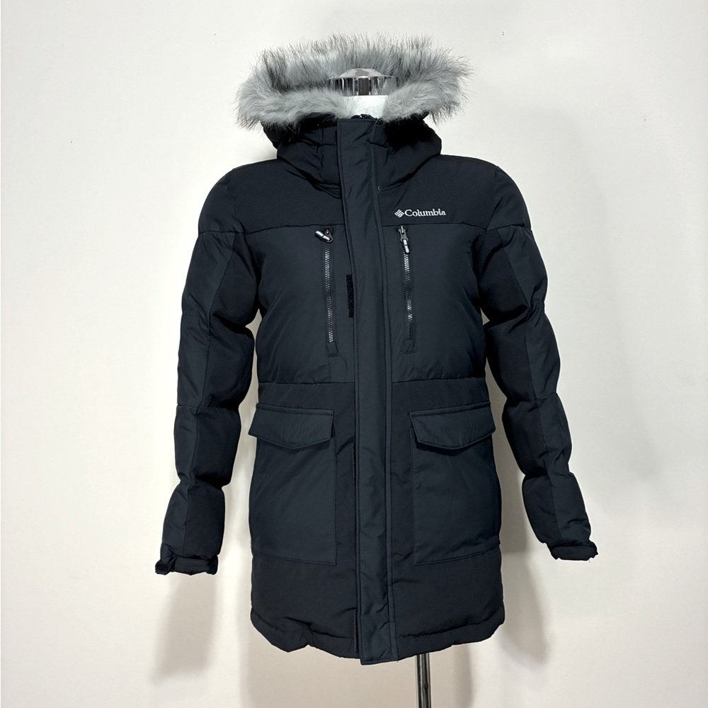 Columbia Children’s Omni Heat Infinity Black Hooded Winter Jacket